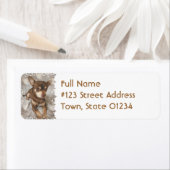 Chihuahua hond retour adres label (Insitu)