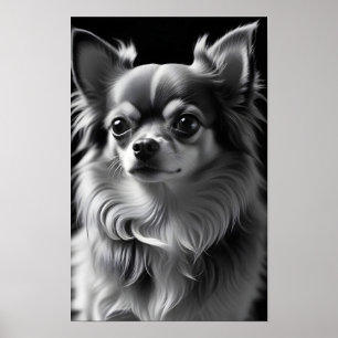 Chihuahua Hond Schattig Schattige Huisdier Portret Poster