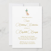 Chihuahua hond verjaardagsfeestje uitnodiging (Achterkant)