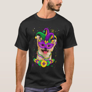 Chihuahua Hondenliefhebber Mardi Gras Carnival Fun T-shirt