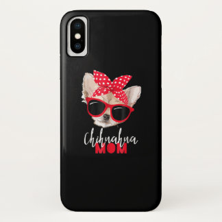 Chihuahua Hondenmoeder Zonnebril Schattige Hondenc iPhone X Hoesje