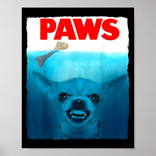 Chihuahua hondenpootjes schattige filmposter huisd poster