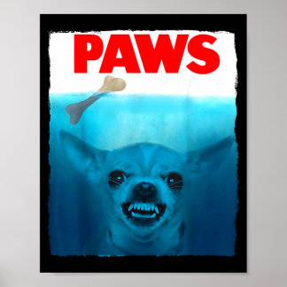 Chihuahua hondenpootjes schattige filmposter huisd poster