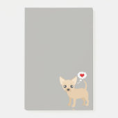 Chihuahua houdt van rood hart post-it® notes (Voorkant)