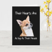 Chihuahua Hun hart is net zo groot als hun hoofden Kaart (Gele Bloem)