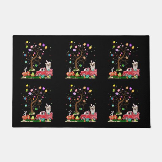 Chihuahua Hunt Egg Tree  Vrachtdag Deurmat (Voorkant)