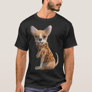 Chihuahua I Love mama Tattoo Dog Shirt Funny Moede