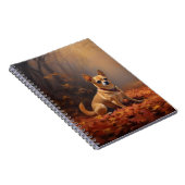 Chihuahua in de herfst laat Herfst inspireren Notitieboek (Rechterzijde)