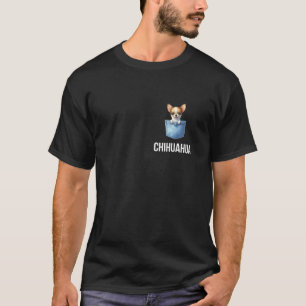 Chihuahua in zak grappige hond eigenaar Lange mouw T-shirt