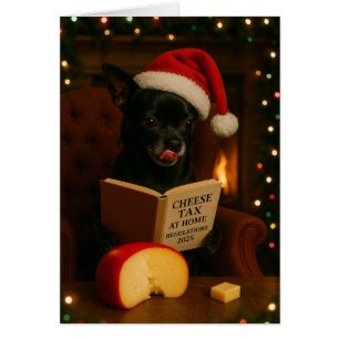 Chihuahua 'Kaasbelasting' Kerstkaart