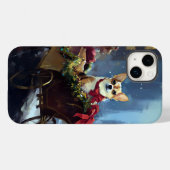 chihuahua kerst feestelijk seizoen Case-Mate iPhone case (Achterkant (horizontaal))