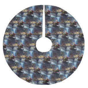 chihuahua kerst feestelijk seizoen kerstboom rok