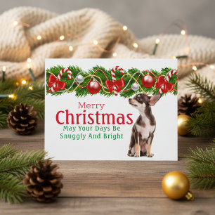 Chihuahua kerstkaart feestdagenkaart