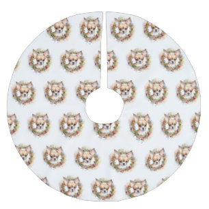 Chihuahua Kerstkrans Feestelijke Pup Kerstboom Rok