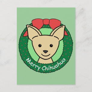 Chihuahua Kerstmis Feestdagenkaart
