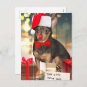 Chihuahua Kerstmis Feestdagenkaart (Voorkant / Achterkant)