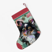 Chihuahua Kerstmis Stocking | Versiering Kleine Kerstsok (Achterkant (Hangend))