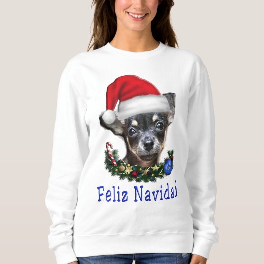 Chihuahua Kerstmis Trui (Voorkant)