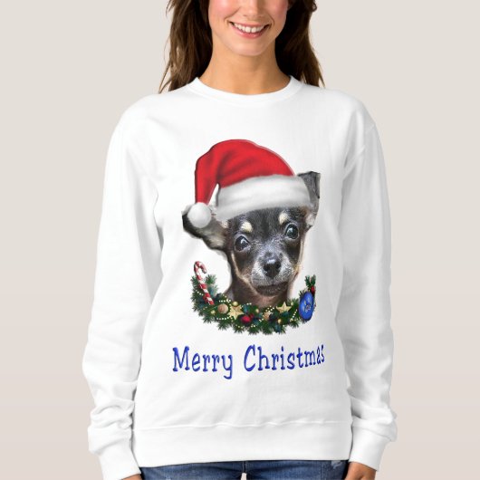 Chihuahua Kerstmis Trui (Voorkant)
