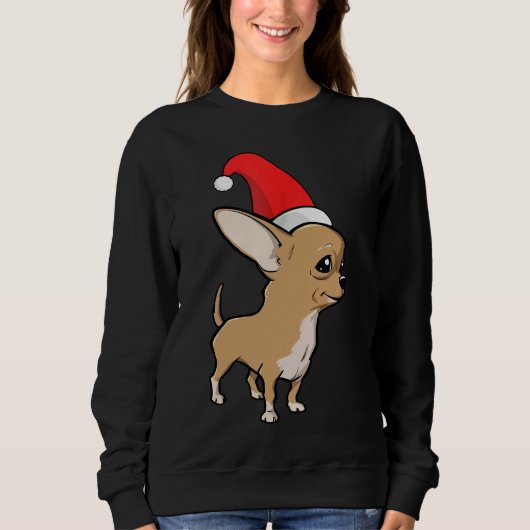 Chihuahua KerstPajama Trui (Voorkant)