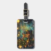 Chihuahua Kerstvakantie Bagagelabel (Voorkant verticaal)