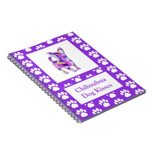 Chihuahua Kisses Schattig Hond Silhouet PPY&B Notitieboek (Rechterzijde)