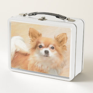Chihuahua Langharige Hond Schilderij Originele Kun