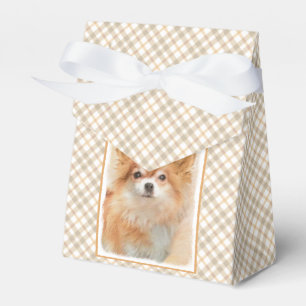 Chihuahua langharige hond schilderij originele kun bedankdoosjes