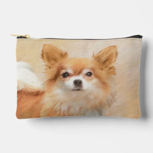 Chihuahua Langharige Schilderij Originele Hond Kun Etui