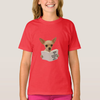 Chihuahua leest hoe hij zich misdraagt   t-shirt