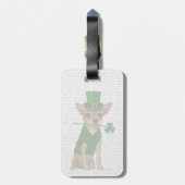 Chihuahua Leprechaun Bagagelabel (Achterkant verticaal)