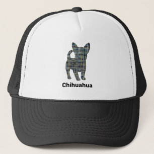 Chihuahua Leuke Hond Silhouet Grid Custom Trucker Pet