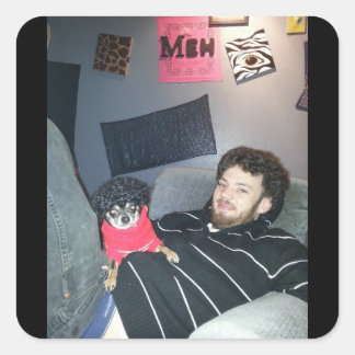 chihuahua-liefde vierkante sticker