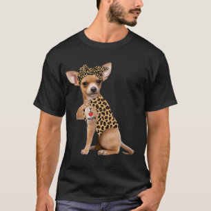 Chihuahua-liefhebber  Ik hou van Moeder Tattoo Lui T-shirt