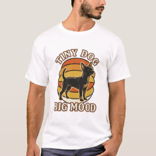 Chihuahua Liefhebber Shirt Retro Gegraveerd Hond H