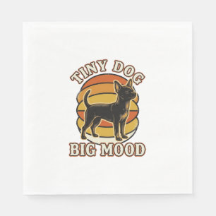 Chihuahua Liefhebber Shirt Retro Gegraveerd Hond H Servet