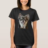 Chihuahua Long Hair Funny Chihuahua Long Haired Ch T-shirt (Voorkant)