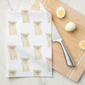 Chihuahua (Long Haire, Fawn) Theedoek (Quarter Fold)