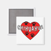Chihuahua Love Magneet (Voorkant / Achterkant)