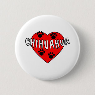 Chihuahua Love Ronde Button 5,7 Cm