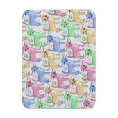 Chihuahua Lover Colorful Pattern Magneet (Verticaal)