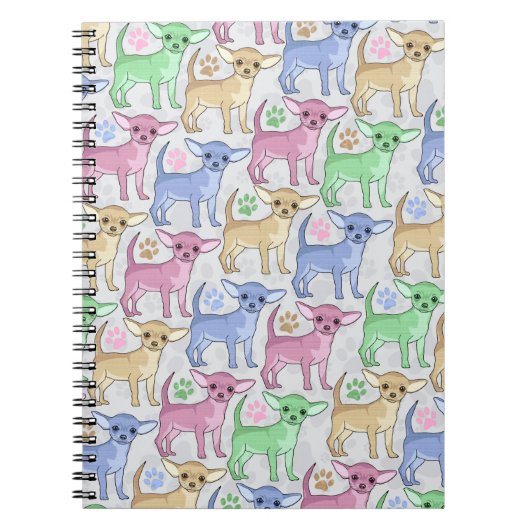 Chihuahua Lover Colorful Pattern Notitieboek (Voorkant)