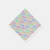 Chihuahua Lover Colorful Pattern Servetten (Hoek)