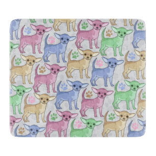 Chihuahua Lover Colorful Pattern Snijplank