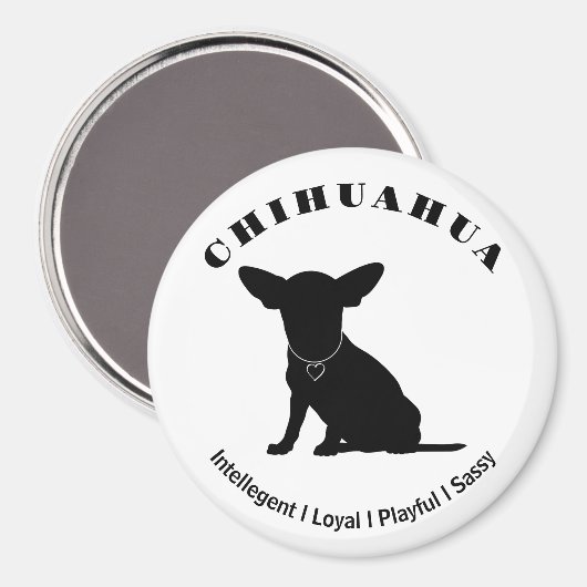 Chihuahua Magnet Magneet (Voorkant / Achterkant)