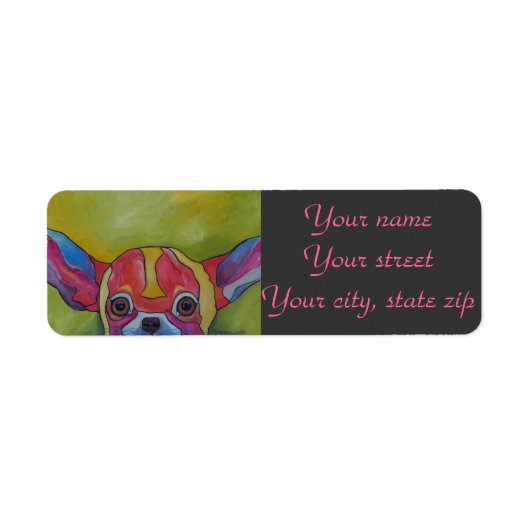 Chihuahua Mailing Label (Voorkant)