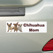 Chihuahua Mam Bumpersticker (Op auto)