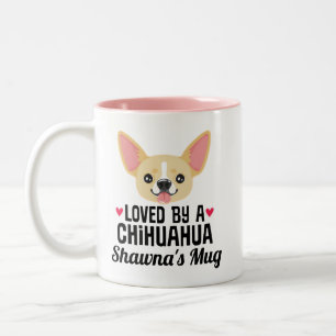 Chihuahua Mam Hondenliefhebber Girly Tweekleurige Koffiemok