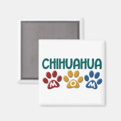 CHIHUAHUA Mam Pauw Print 1 Magneet (Voorkant / Achterkant)