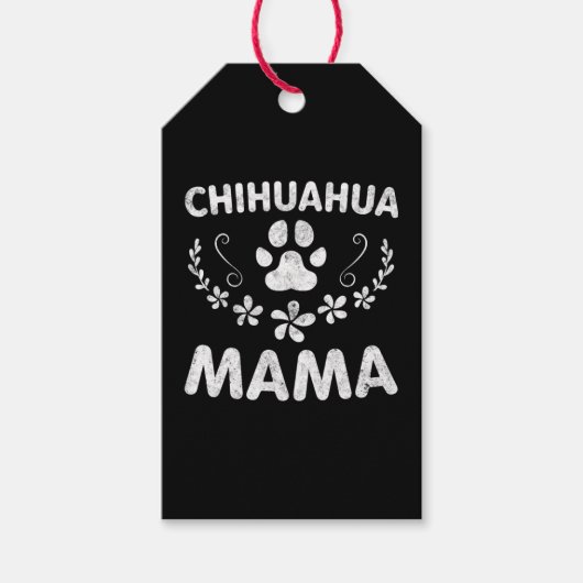 Chihuahua Mama Cadeaulabel (Voorkant)